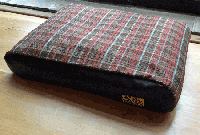 Doza Style Brown / Orange Check & Faux Leather Various Sizes